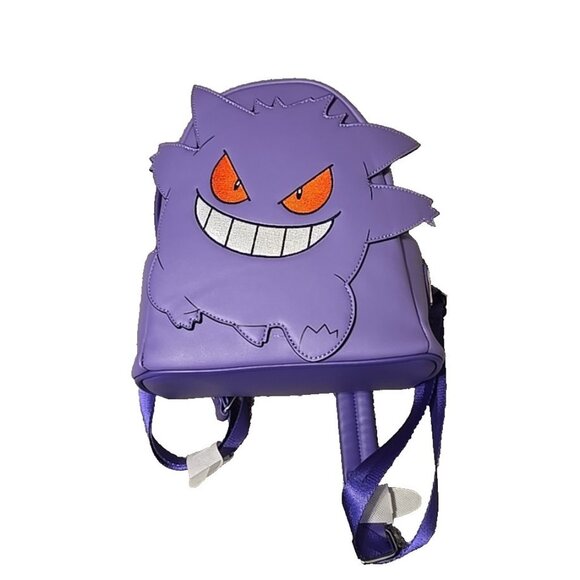 Loungefly Pokemon Gengar Cosplay Mini Backpack Model 0094 Chrome Hardware NEW - Picture 1 of 11
